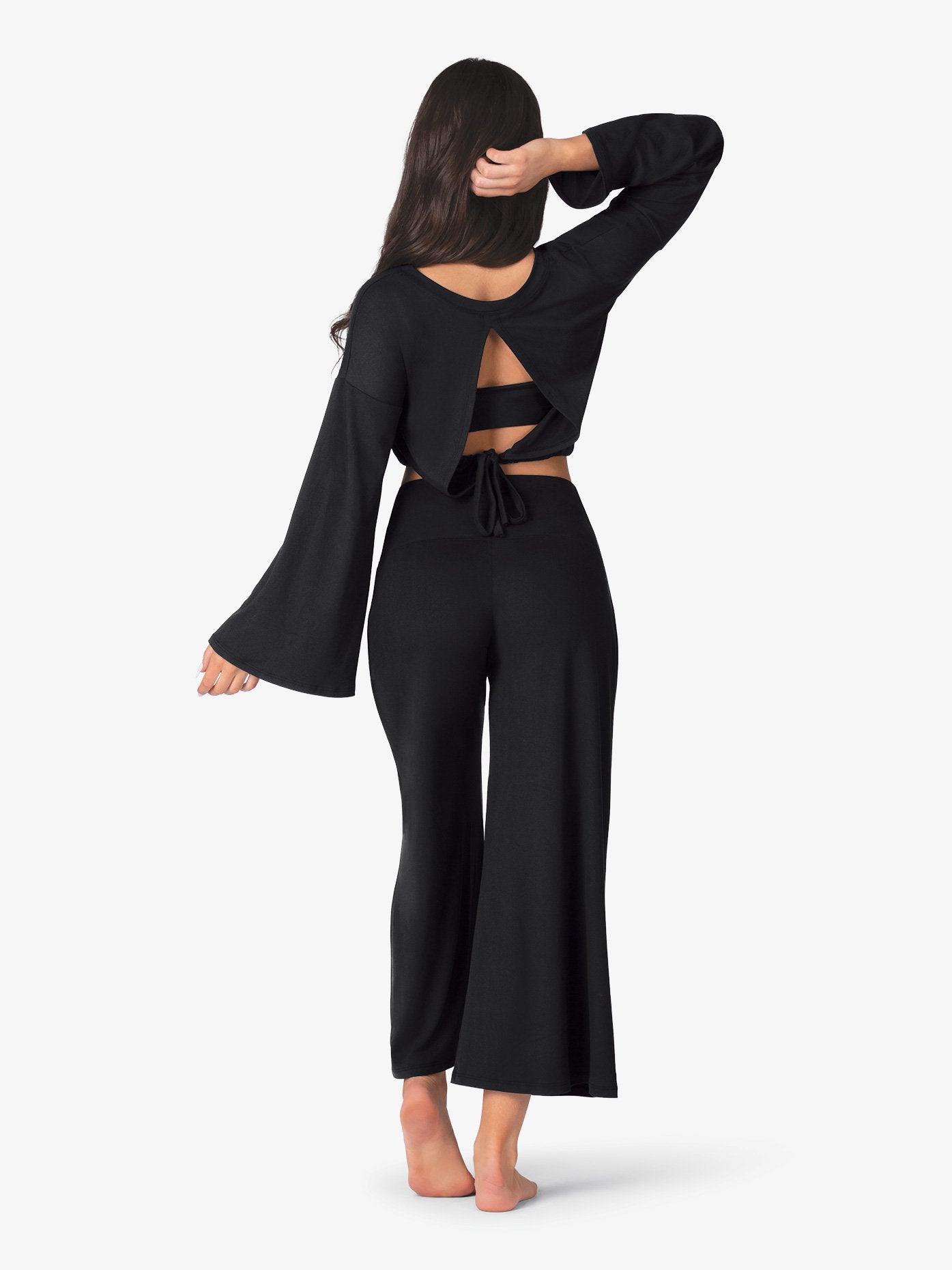 Womens Wide Leg Butter-Soft Lounge Pants in Black