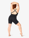 Women's seamless front bamboo black shorts 