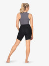 Women's seamless front bamboo black shorts 