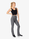 Women's straight cut bamboo grey leggings 