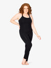 Women's bamboo tank black unitard