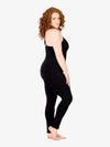 Women's bamboo tank black unitard