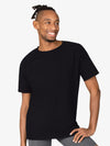 Men's bamboo short sleeve black shirt featuring comfort and style
