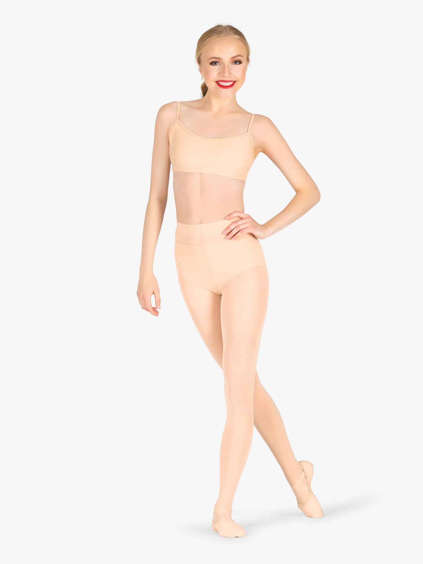 Girls True Bare Premium Convertible Tights: High-quality, versatile tights for girls in a natural skin tone.