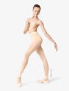 Womens' premium convertible dance tights in light pink