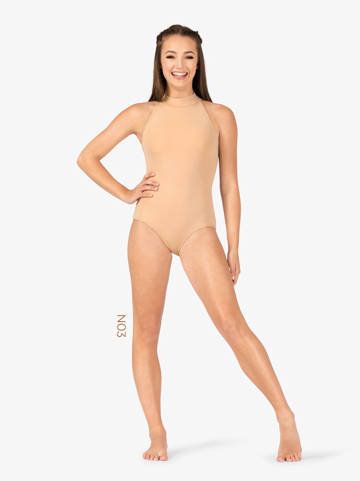 M2 Women’s True Bare High Neck Tank Leotard