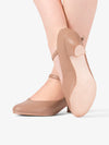 Girls' 1.5" leather tan character shoe