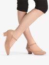 Tan character shoe: professional and stylish footwear for dancers