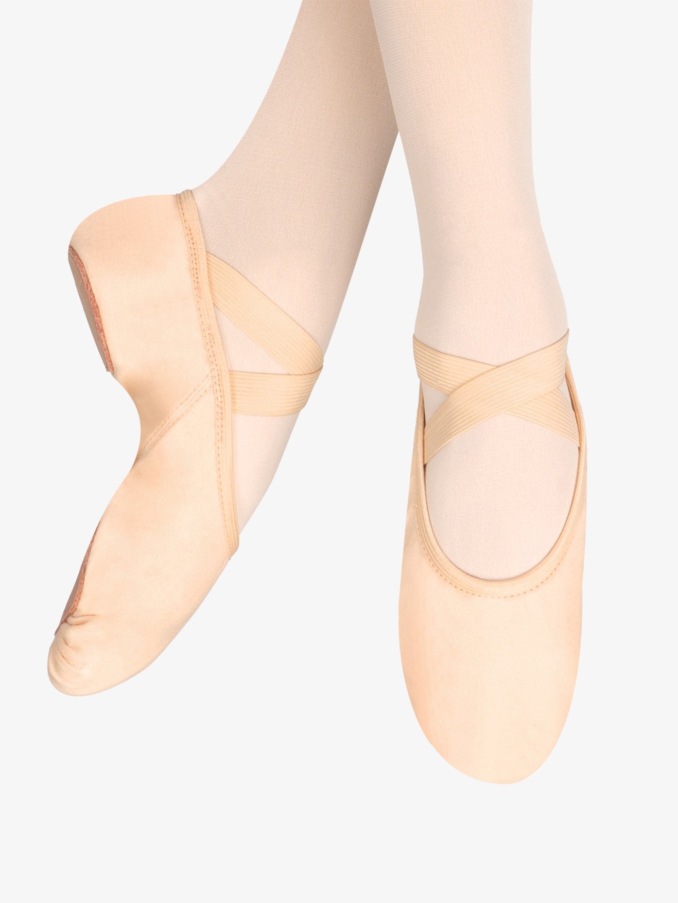 Adult True Bare multi-stretch canvas pink ballet slipper with flexible and supportive design