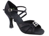 Black Satin Ballroom heels