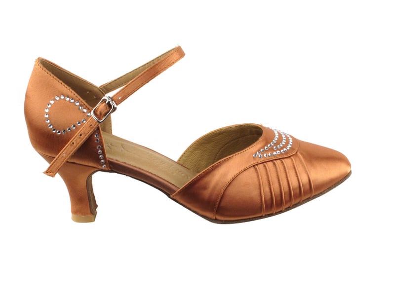 Tan Satin Dance heels