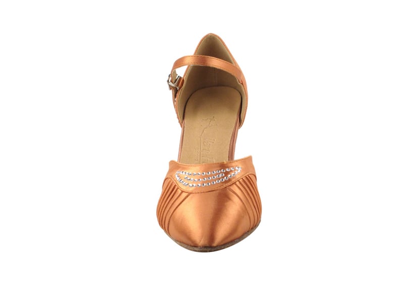 Tan Satin Dance heels