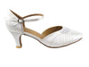 White Satin Dance heels