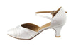 White Satin Dance heels