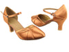 Tan Satin Dance heels