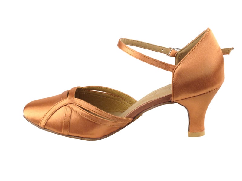 Tan Satin Dance heels