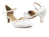 White Satin Dance heels