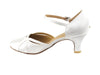 White Satin Dance heels