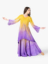 Women's hand-painted multicolor worship long sleeve tunic