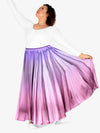 Women's hand-painted worship long skirt with artistic design