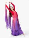 Worship hand-painted finger drape with elastic loop featuring artistic detailing