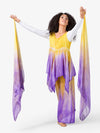 Worship hand-painted finger drape with elastic loop featuring artistic detailing