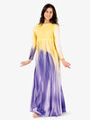 Hand-painted multicolor women's long circle worship dress