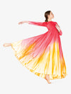 Hand-painted multicolor women's long circle worship dress