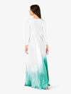 Hand-painted multicolor women's long circle worship dress